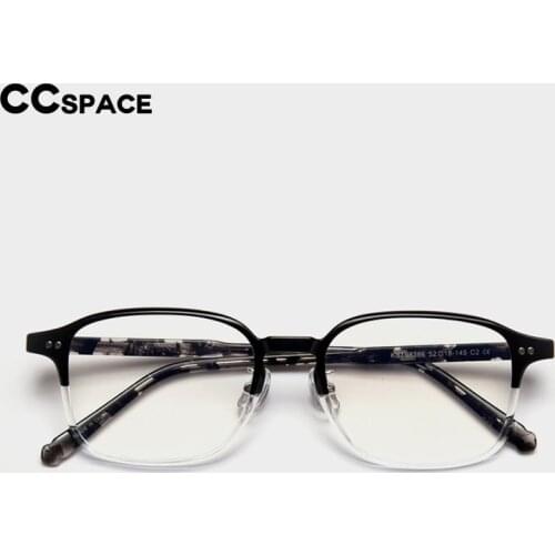 49150 Plastic Titanium Glasses Frames Acetate Legs Square Ultralight Men Women Optical Fashion Computer Glasses