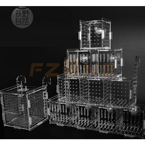 Aquarium Acrylic Small Fish Tank Breeding Isolation Box With Rooms For Baby Fish Breed Aquario Plant Tank
