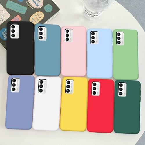 For Meizu 18 Case Soft TPU Silicone Case Macaron Colors Candy Black Simple Phone Back Cover