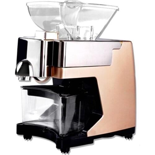 Home use electric mini screw oil press cold hot pressed oil press machine ZF