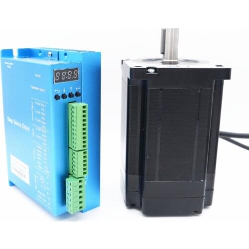 HB860D Hybrid Step-servo Driver CNC Controller Kit 86HB250-118B Nema34 Closed Loop 8.5N.m Servo motor Stepper Motor