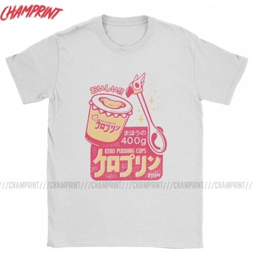 Kero Pudding Cardcaptor Sakura T-Shirts Men Card Captor Vintage 100% Cotton Tees O Neck Short Sleeve T Shirts Summer Clothing