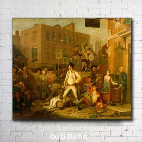 Classical court figures citizens city house scenery oil paintings canvas printing printed on canvas wall art decoration picture