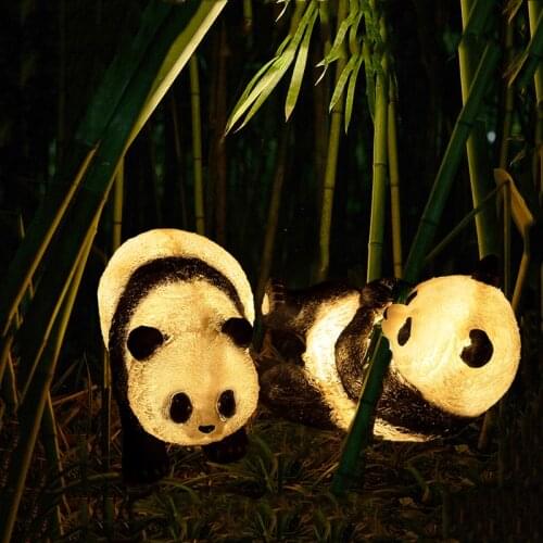 Panda lamp outdoor animal lamp garden lighting lamp lawn lighting lamp light creative lamp landscape lamp engineering lamp