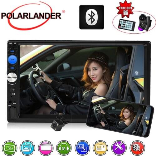 Mirror Link AUX USB TF Screen Mirroring 2 DIN 7'' Touch Screen Bluetooth Multi-languages Car Radio Stereo MP5 MP4
