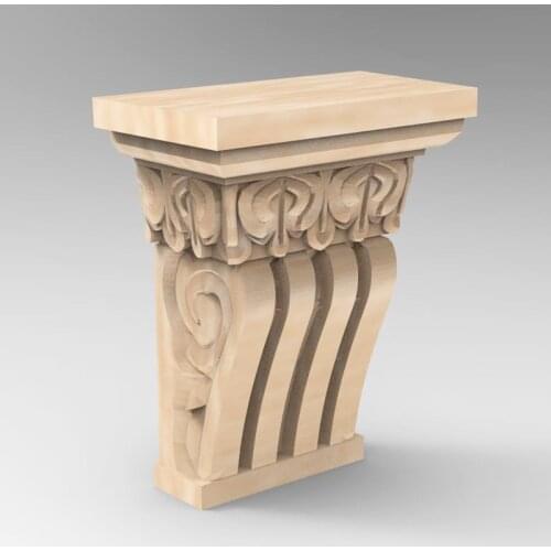 3D STL Model Supports Stands Legs for CNC Router Aspire Artcam Part of Corner or Column Carving Machine Relief _ decor 821