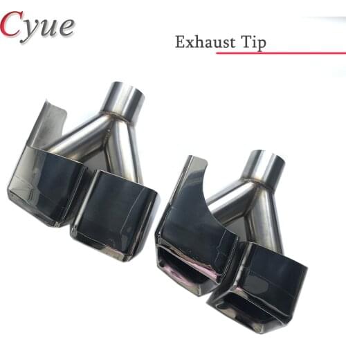1Set Stainless Steel Material Exhaust Tip Muffler W212 Exhaust Tip For Mercedes-Benz E63 W212 W204