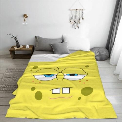 Portable warm flannel Sponge Baby blanket cartoons Anime blankets for Sofa Sherpa Fleece Bedspread Wrap