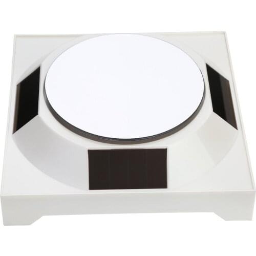 Solar Showcase 360 Turntable Rotating Jewelry Watch Ring Phone Stand Display Jewelry Organizer Hard Display Stand 2 Colors