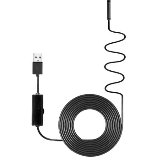 Industrial Endoscope Borescope Inspection Camera Built-in 8pcs LEDs 8mm Lens IP67 Waterproof USB Endoscope(10m Soft Wire)