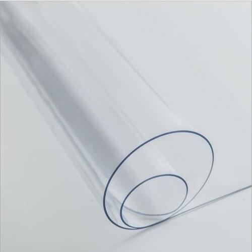 1mm thick transparent table cloth kitchen table cover waterproof oil cloth soft glass tablecloth ship by roll home textile