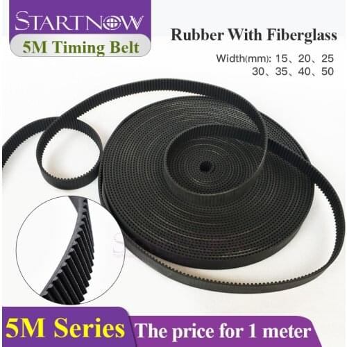 HTD 5M Series Open-Ended Timing Belt Transmission Belts Width 10 15mm 20 25 30 40 50 For 3D Printer Fiber YAG CO2 Laser Machine