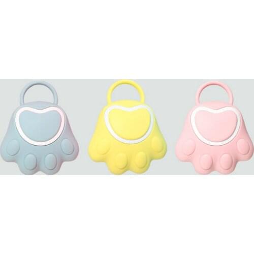 Cartoon Cat Paw Baby Shower Brush Fast Foaming Silicone Scrubbing Artifact Full Body Massage Spa Brush Bathroom Accessory