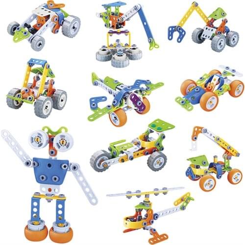 Transform Robot/ Car Building Blocks Unisex Kids Creative Learning Education Diy Vehicle Robot Deformation Building Block Toys