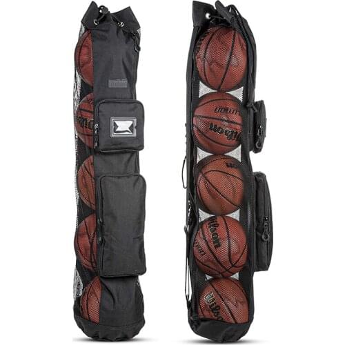 Heavy Mesh Basketball Bag Waterproof Volleyball Soccer Rugby Storage Bag Adjustable Shoulder Strap Sport Accessories Bags