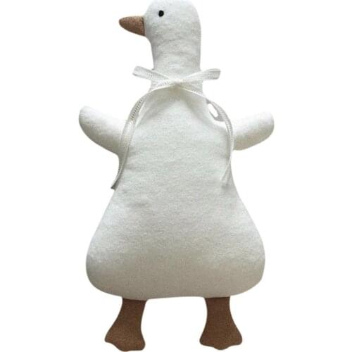 45cm Baby Soothing Toy Cotton Puppet Doll With Ribbon Bow Tie Baby Sleeping Mate Stuffed Doll Cute Duck Baby Toys For Infants