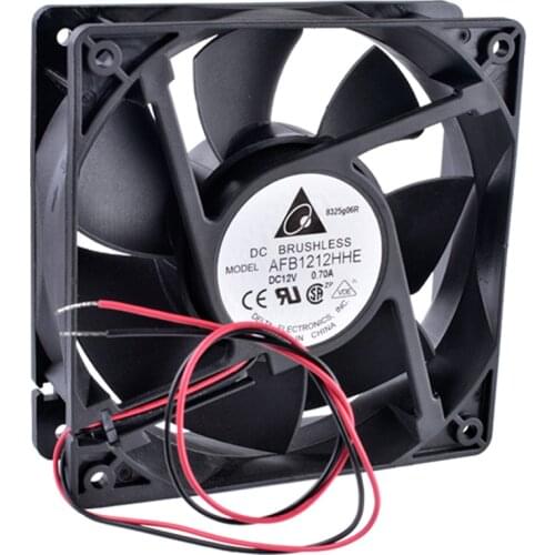 AFB1212HHE 120mm fan 120x120x38mm 12038 12cm 12V 0.70A Double ball bearing air volume server cooling fan