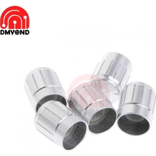 Inner 6MM Aluminum Alloy Potentiometer Knob Rotary Rotation Switch Volume Control White Knob Outer 15X17MM Gold Silver Switch
