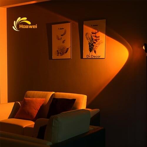 Sunset Lamp Nordic Indoor Lighting LED Floor Lamp Living Room Bedroom Atmosphere Decoration Floor Lights Standing lamp For Home