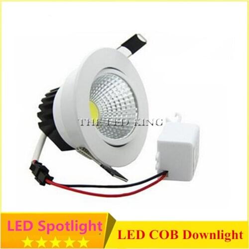 Dimmable Led downlight light COB Ceiling Spot Light 3W 7W 9W 12W 15W 18W 85-265V ceiling recessed Lights Indoor Lighting