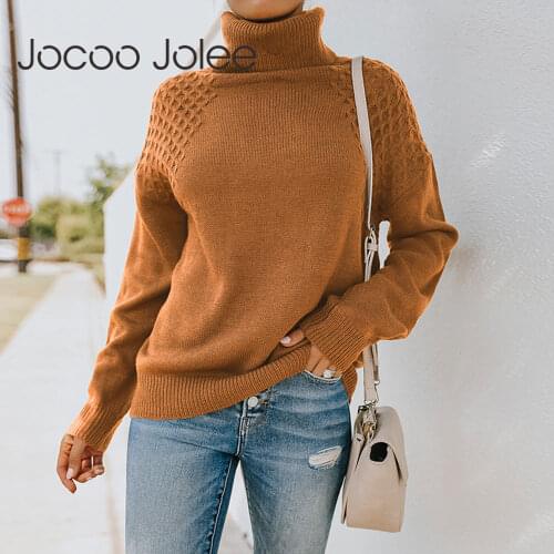 Women Vintage Harajuku Turtleneck Sweater Elegant Winter Thick Long Sleeve Pullovers Casual Solid Loose Jumper Knitting Tops