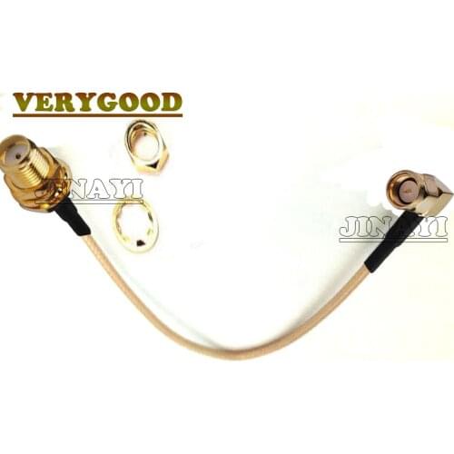 10pc RG178 30cm 20cm SMA female bulkhead to SMA right angle male connector Antenna Cable 10cm 5cm