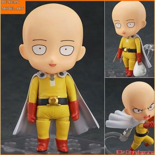 100% Original: ONE PUNCH-MAN Saitama Q version figma PVC Action Figure Anime Figure Model Toys Figure Collection Doll Gift
