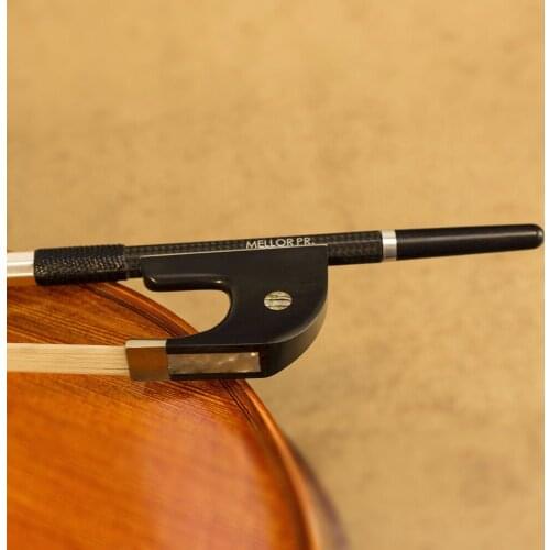 4/4 Size Natural Horsehair Diamond Carbon Fiber German Double Bass Bow Melody Tone MELLOR Professional Level P1G Accessories