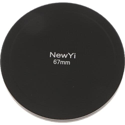 67mm 2.63' UV CPL Filter Case Metal Camera Lens Storage Cap Box Black, Also Can be Used as Lenses Cover