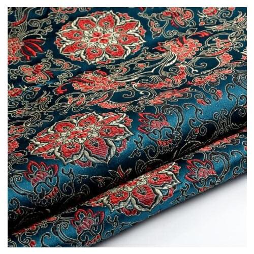 75cm*100cm Brocade fabric cheongsam costume festivals Textile Packaging Materials / Indigo Lotus cloth fabric wholesale