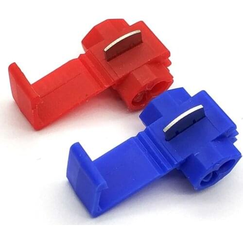 802P3 Blue Red Quick Splice Crimp Terminal G14 18-14 AWG Hard Soft 0.75-2.5 Wire Connector