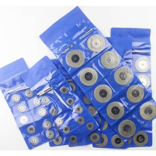 16/18/20/22/25/30/35/40/50/60mm Diamond Grinding Slice Saw Blade 10pcs blades+2pcs rod