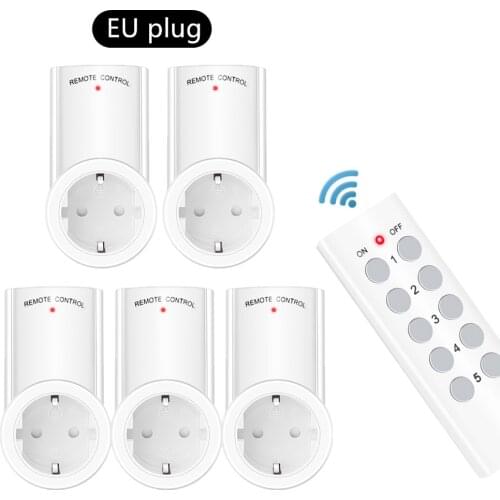 Newest High Quality Wireless Remote Control Power Outlet Light EU US UK FR Standard Switch Plug Wall Electrical Outlet 433 Mhz