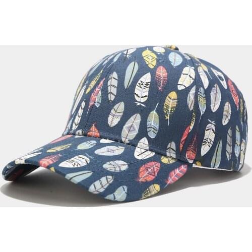 Cotton Print Casquette Baseball Cap Adjustable Snapback Hats for Men and Women 172