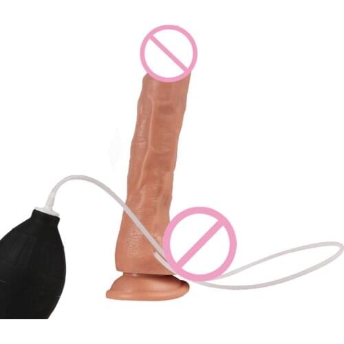 Big Squirting Dildo Realistic Ejaculating Dildos With Suction Cup Strapon Huge Penis Strap On Anal Sex Toys For Adults Woman Gay