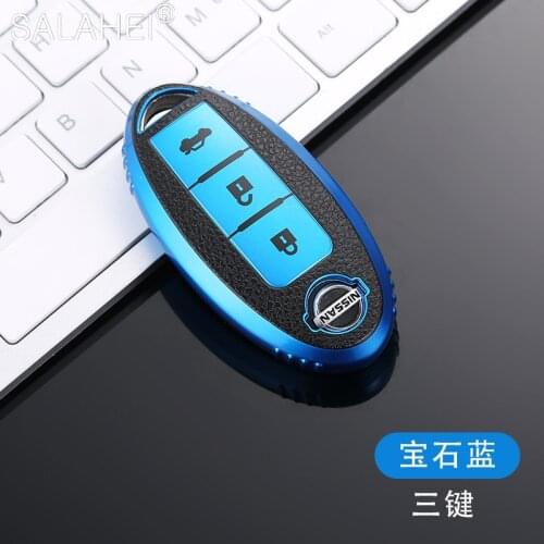 TPU Car Key Case Full Cover Protection Bag For Nissan Qashqai Pathfinder Versa Tidda Murano Rogue X-Trail Smart Car Key Jacket