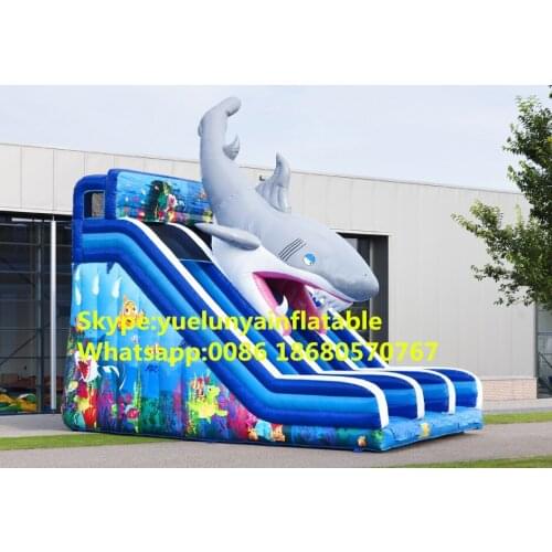 China Guangzhou) manufacturers selling inflatable slides,Shark slide KY-699