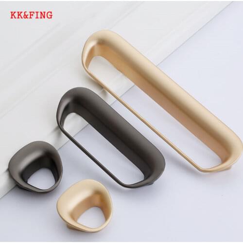 KK&FING Modern Minimalist Cabinet Door Handle Kitchen Cupboard Wardrobe Pulls Drawer Knobs Fashion Furniture Handle Hardware