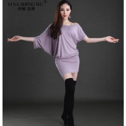 New Womens sexy Modal Belly Dance Clothing Top+Skirt 2pcs Belly Dance Practice Suit For Women Belly Dance Skirt Robe Set Dancer