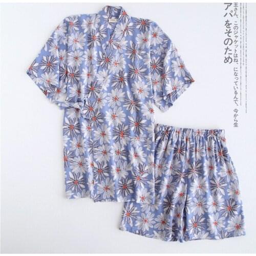 Summer Short Sleeve Kimono Pajamas V-Neck Viscose Printing Pijama Mujer Knee Length Loungewear Women Sleepwear Home 2 Piece Set