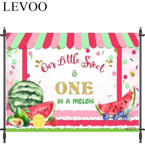 LEVOO Photography Background Store Fruit Summer Party Watercolor Fabric Custom Shoot Prop Background Photocall Photo Studio