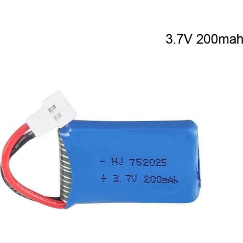 3.7V 200mAh lipo Battery for Syma X4 X11 X13 remote control plane aircraft Battery 752025 3.7V li-po battery wholesale