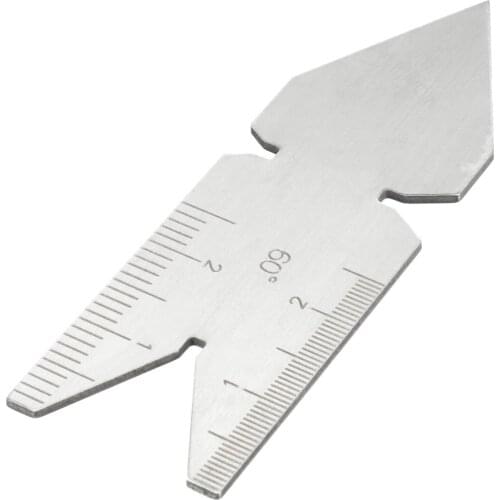 JIGUOOR 60 Degree Inch Metric Screw Thread Pitch Gauge Center Gage Measuring Lathe Tool
