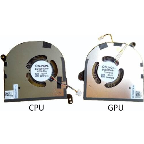 NEW ORIGINAL Laptop CPU GPU Cooling Fan For DELL XPS 15 9500 0DJH35 009RK6