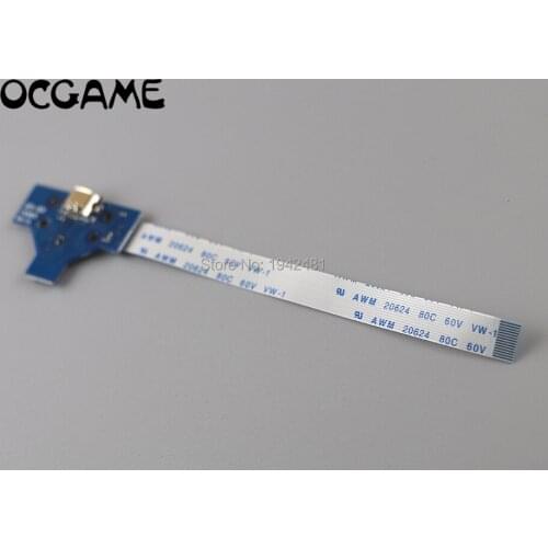 OCGAME 200pcs=100sets 14pin Charge Board with Ribbon Cable For PS4 controller with board jds-001 charge port socket