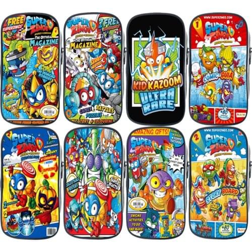 New for Kids Super Zings Pencil Bag Student Super Zings Pencil Holder Teen Stationery Bag Kids Cartoon Pencil Case