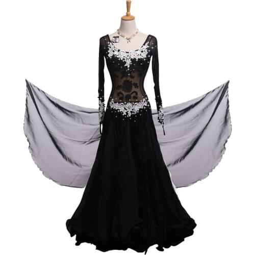 Ballroom Dance Dress Standard Skirt Competition Dress Costumes Performing Dress Customize New Arrival Adult Children Embroidered