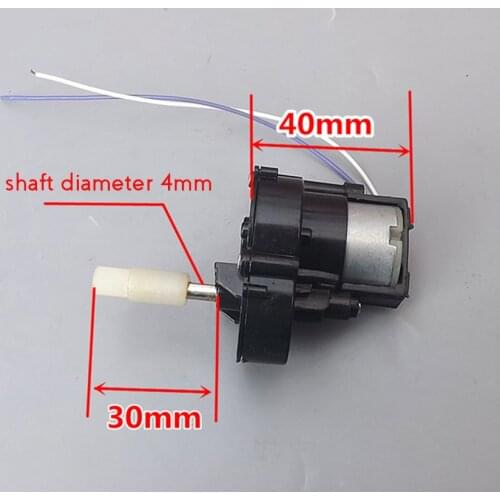 DC 9V DC Gear Motor 7-Shaped Electric Geared Motor 1500rpm Shaft Diameter 4mm Micro Reductor Motor Speed Reduction Gear Motor
