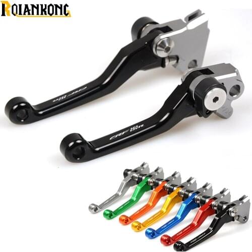 LOGO CRF250X dirt bike Pivot Brake Clutch Levers foldable motorbike brake For HONDA CRF250X 2004-2016 CRF 250X