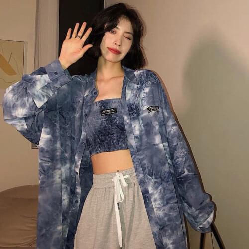 TEEWINING Light Blue Blouses